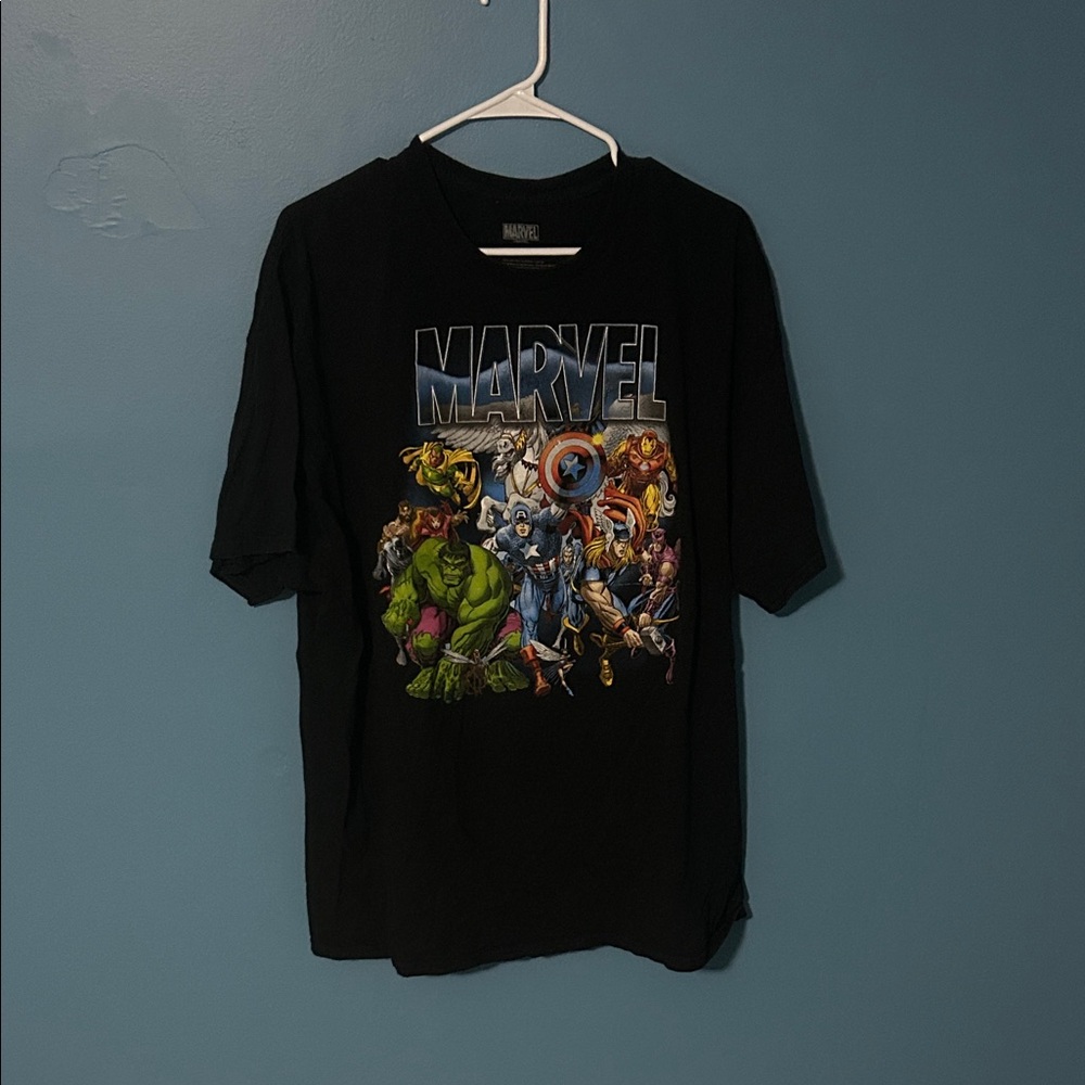 Marvel Black Superhero Graphic Tee
